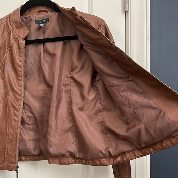 *2x HP* Alfani Faux Leather Moto Jacket SP - Picture 9 of 11